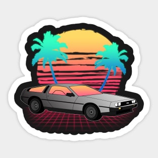 Neon Sunset Logo Sticker